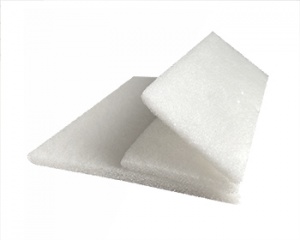 Doubled scouring pad 102x260 mm, with perforation line, soft