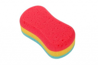 Bath sponge 8-Shape tricolor 175x90 mm