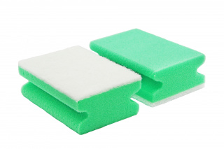 Bathroom sponge with a nail grip 122x86 mm, soft