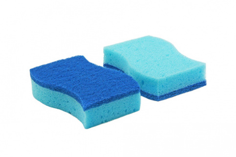 Kitchen sponge, wave-shape, heavy-duty