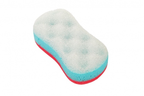 Bath sponge 8-shape bicolor 175x90 mm Massage