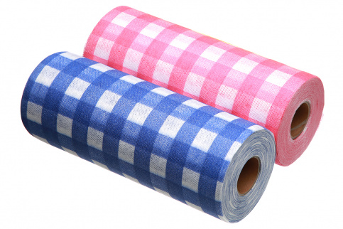 Multipurpose spunlace cloth square print 25х40 cm, 70% viscose, in roll