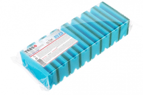 Scouring sponge 130x70 mm TERSO blue, nail grip, heavy-duty