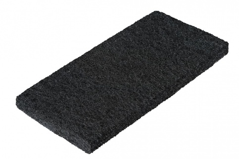 Black hand pad TERSO, 120x250 mm