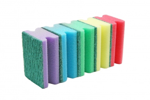 Kitchen sponge with a nail grip 96x64 mm, general purpose